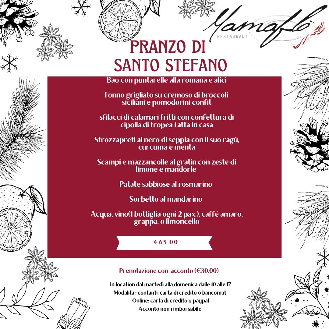 Pranzo di Santo Stefano 2024